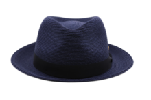 mayser fedora maleo raffia bandstro donker blauw