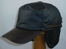 wigens baseballcap wax met oorkleppen donkerblauw