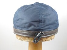 wigens baseballcap wax met oorkleppen donkerblauw