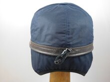 wigens baseballcap wax met oorkleppen donkerblauw