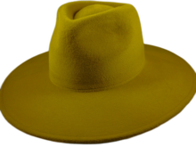 weba hats fedora 9100 velourvilt ambergeel