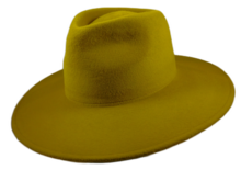 weba hats fedora 9100 velourvilt ambergeel