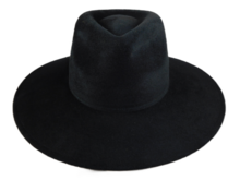 weba hats fedora 9100 velourvilt zwart