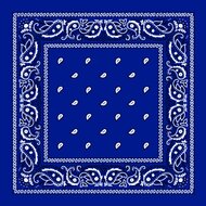 onkar bandana boeren zakdoek paisley blauw