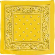 onkar bandana boeren zakdoek paisley geel