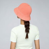 kangol bucket hat casual bermuda peach pink