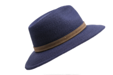 mayser fedora mathis raffia bandstro donkerblauw