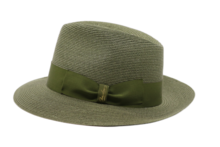 borsalino fedora bogart bandstro hemp green