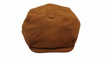 stetson hatteras newsboy cap calf split cognac