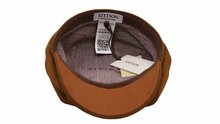 stetson hatteras newsboy cap calf split cognac