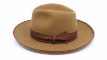 borsalino fedora qs haarvilt binded brim camel  