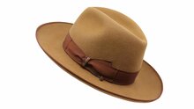 borsalino fedora qs haarvilt binded brim camel  