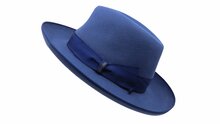 borsalino fedora qs haarvilt binded brim jeansblauw