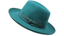 borsalino fedora qs haarvilt binded brim turquoise