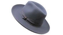 borsalino fedora qs haarvilt binded brim lichtgrijs