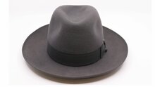 borsalino fedora qs haarvilt binded brim grijs