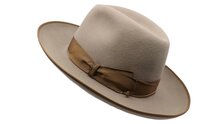 borsalino fedora qs haarvilt binded brim beige