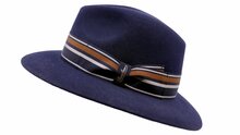 borsalino alessandria fedora haarvilt tricolor navy