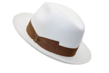 borsalino fedora fino panama white caramel