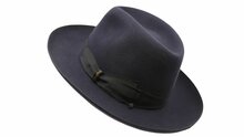 borsalino fedora qs haarvilt binded brim antraciet 