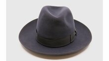 borsalino fedora qs haarvilt binded brim antraciet 