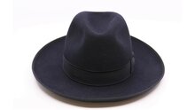 borsalino fedora qs haarvilt binded brim navy  