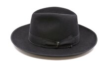 borsalino fedora qs haarvilt binded brim zwart