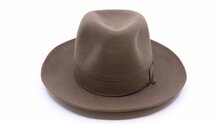 borsalino fedora qs haarvilt binded brim bast bruin