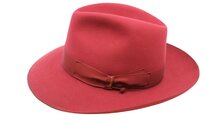 borsalino fedora qs haarvilt binded brim coral 