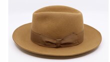 borsalino alessandria fedora cut brim camel