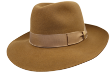 borsalino fedora qs haarvilt cut brim camel