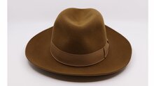 borsalino fedora qs haarvilt cut brim camel