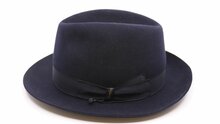 borsalino fedora qs haarvilt cut brim 6 5 cm zwart