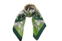 onkar neckerchief sjaal clover satijn green