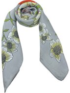 onkar zomer neckerchief sjaaltje satijn botanic silver