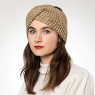 bronte haarband camille knitted wolmix camel