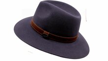 borsalino traveller country outdoor grijs blauw