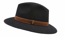 borsalino alessandria new outdoor haarvilt zwart bruin