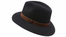 borsalino alessandria new outdoor haarvilt zwart bruin