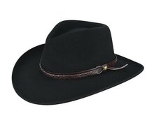 bailey western hat firehole litefelt black