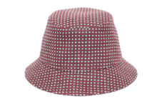 portaluri bucket hat linnen dots rood 