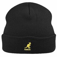 kangol beanie pull on acrylic black gold