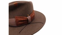 jos van dijck by silvester maria bespoke fedora haarvilt robusta brown