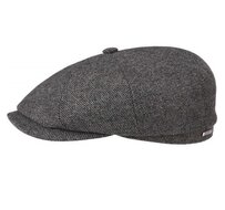 stetson hatteras ballonpet wolmix tweed look antraciet