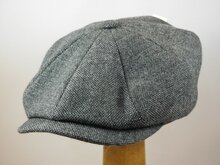 stetson hatteras ballonpet wolmix tweed look antraciet