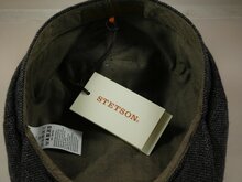 stetson hatteras ballonpet wolmix tweed look antraciet