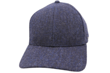 stetson baseballcap wool herringbone navy