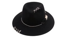 panizza bespoke fedora latina 27 distressed high roller zwart