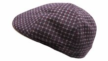 portaluri ivy pet six panel met contrast klep dots wol bordeaux taupe