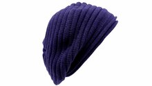 panizza baret kasjmier en merino wolmix dk blauw